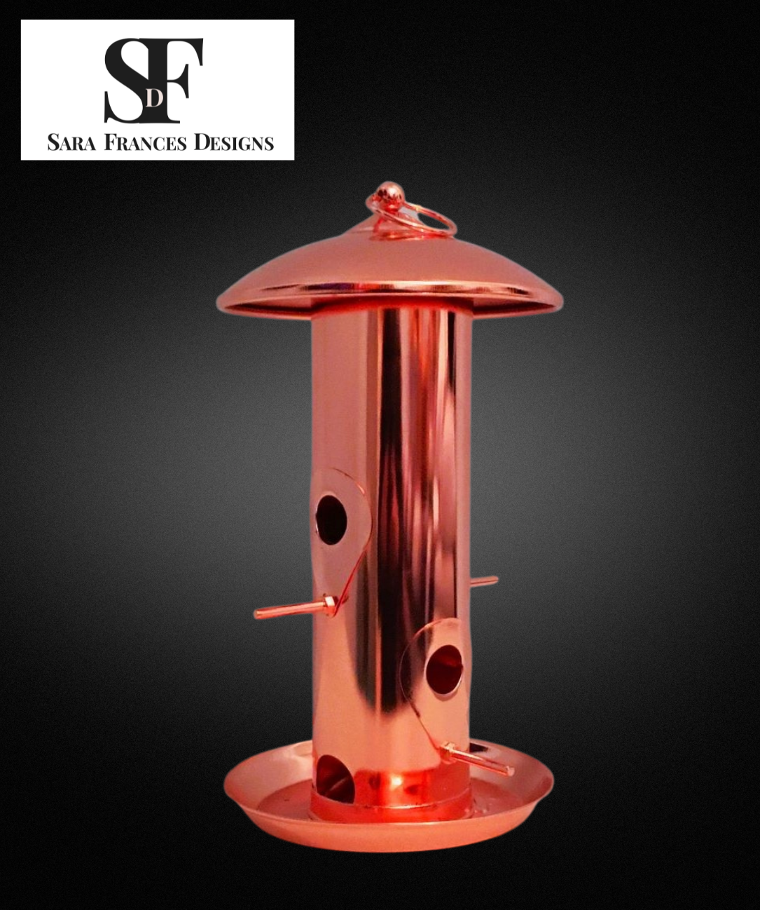 Copper plated Hanging seed feeder